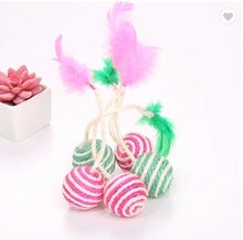 Load image into Gallery viewer, Cat/Small Dog Woven Sisal Balls - Pack of 2