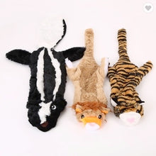 Load image into Gallery viewer, Crinkled - No Stuffing - Skunk, Tigger & Lion