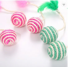 Load image into Gallery viewer, Cat/Small Dog Woven Sisal Balls - Pack of 2