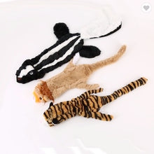 Load image into Gallery viewer, Crinkled - No Stuffing - Skunk, Tigger & Lion