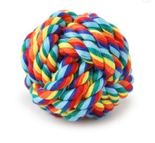 Load image into Gallery viewer, Small - Medium Dog Rainbow Chew Ropes - 4 Pack
