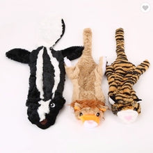 Load image into Gallery viewer, Crinkled - No Stuffing - Skunk, Tigger &amp; Lion
