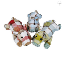 Load image into Gallery viewer, 3 Little Tartan Pigs Plush Toys with Squeaker
