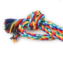 Load image into Gallery viewer, Small - Medium Dog Rainbow Chew Ropes - 4 Pack
