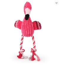 Load image into Gallery viewer, Flippy Flamingo Plush Corduroy Rope
