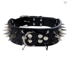 Load image into Gallery viewer, Stylish &amp; Spikey Tough Dog Collar
