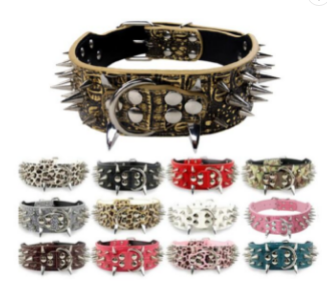 Stylish & Spikey Tough Dog Collar